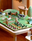 Tara Treasures Large Farm Felt Play Mat Playscape