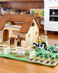 Tara Treasures Large Farm Felt Play Mat Playscape