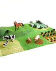 Tara Treasures Large Farm Felt Play Mat Playscape