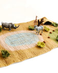 Tara Treasures Large Safari Play Mat Playscape