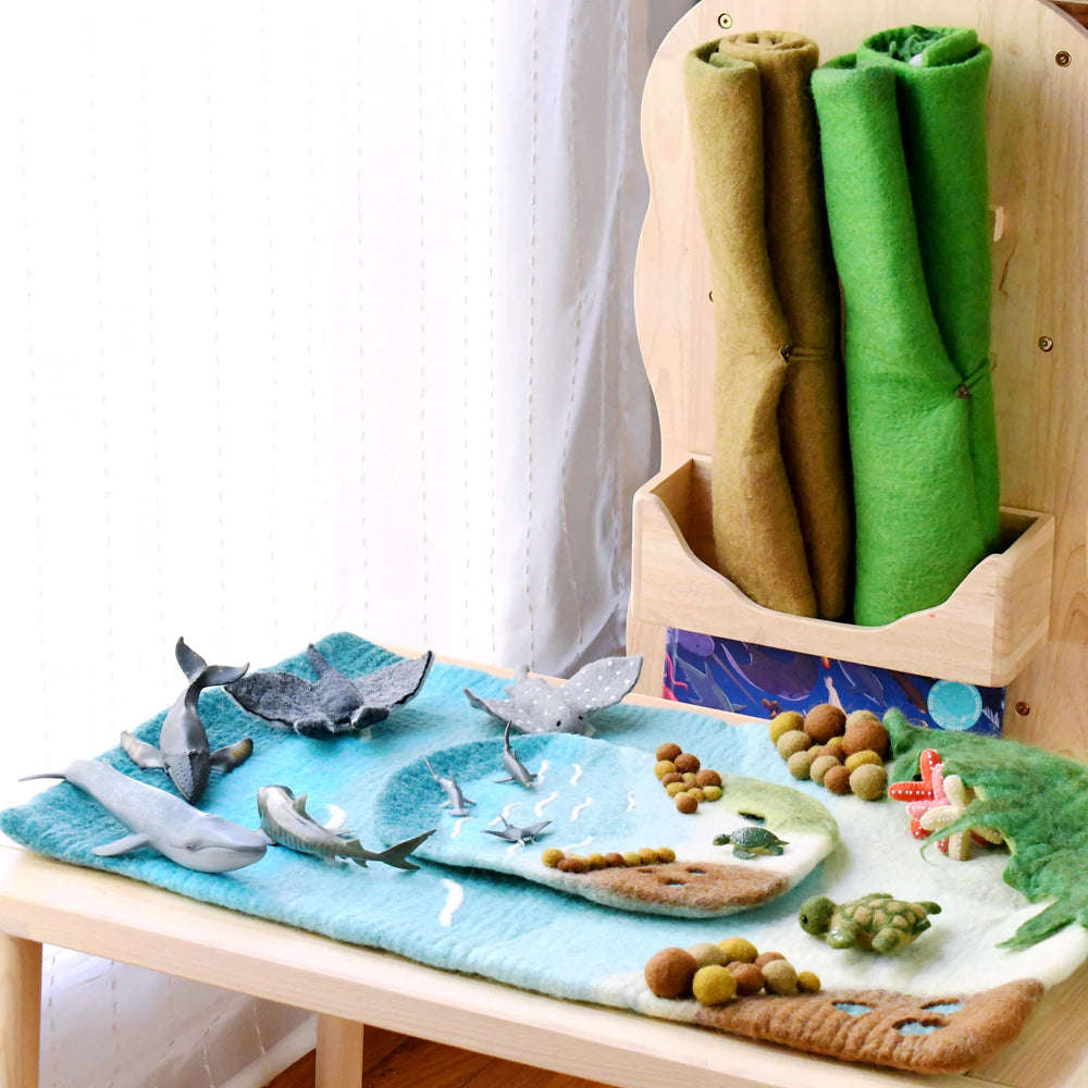 Tara Treasures Large Sea and Rockpool Play Mat Playscape