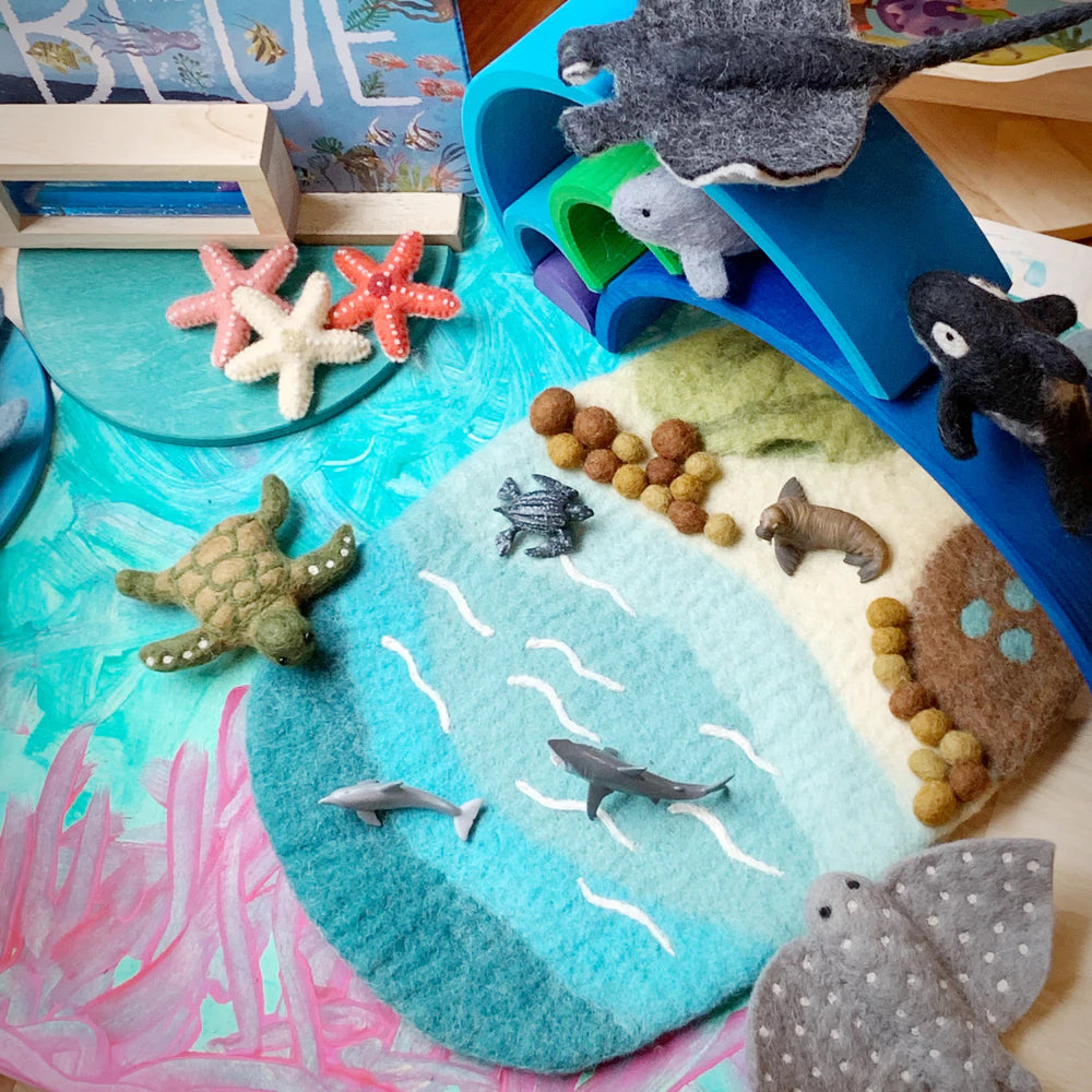 Tara Treasures Sea, Beach and Rockpool Play Mat Playscape