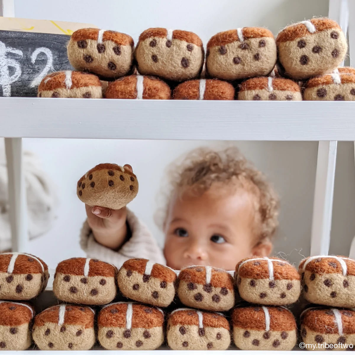 Tara Treasures Felt Hot Cross Buns