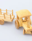 Debresk Big Wooden Tractor with Cart Au