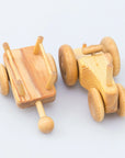 Debresk Small Wooden Tractor with Cart Au