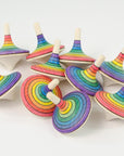 Mader Large Rallye Spinning Top Rainbow