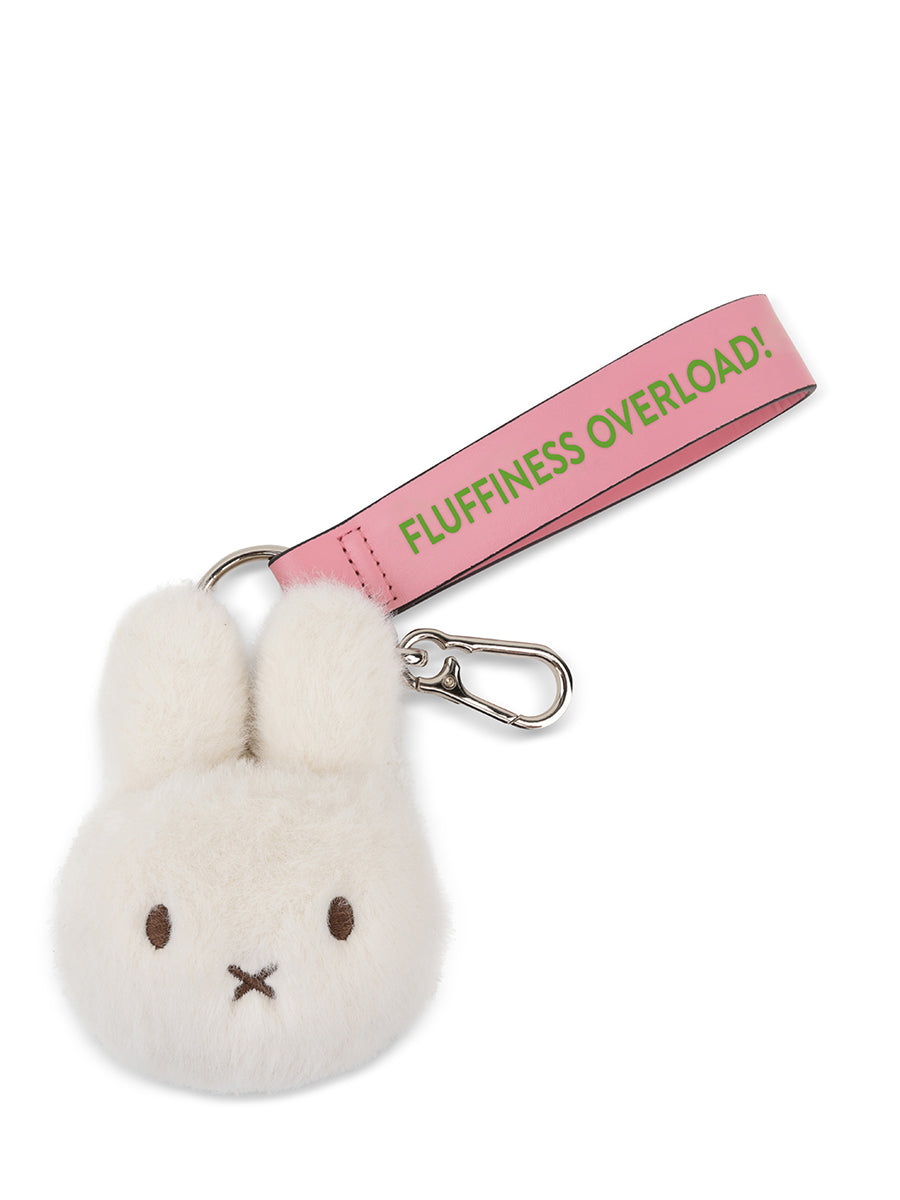 BON TON TOYS Miffy ECO Fuzzy Bag Charm Offwhite