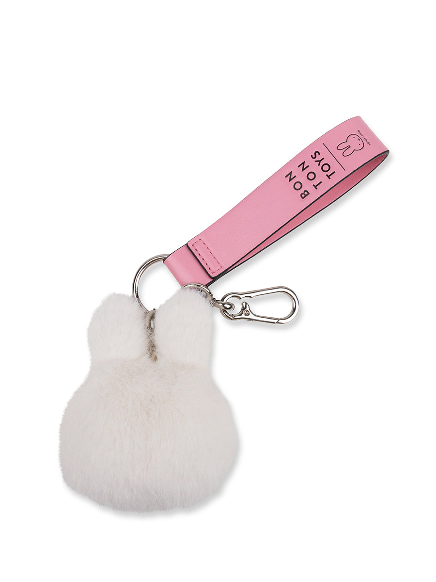 BON TON TOYS Miffy ECO Fuzzy Bag Charm Offwhite