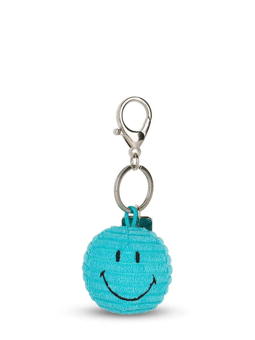 BON TON TOYS Smiley Keychain ECO Corduroy Teal