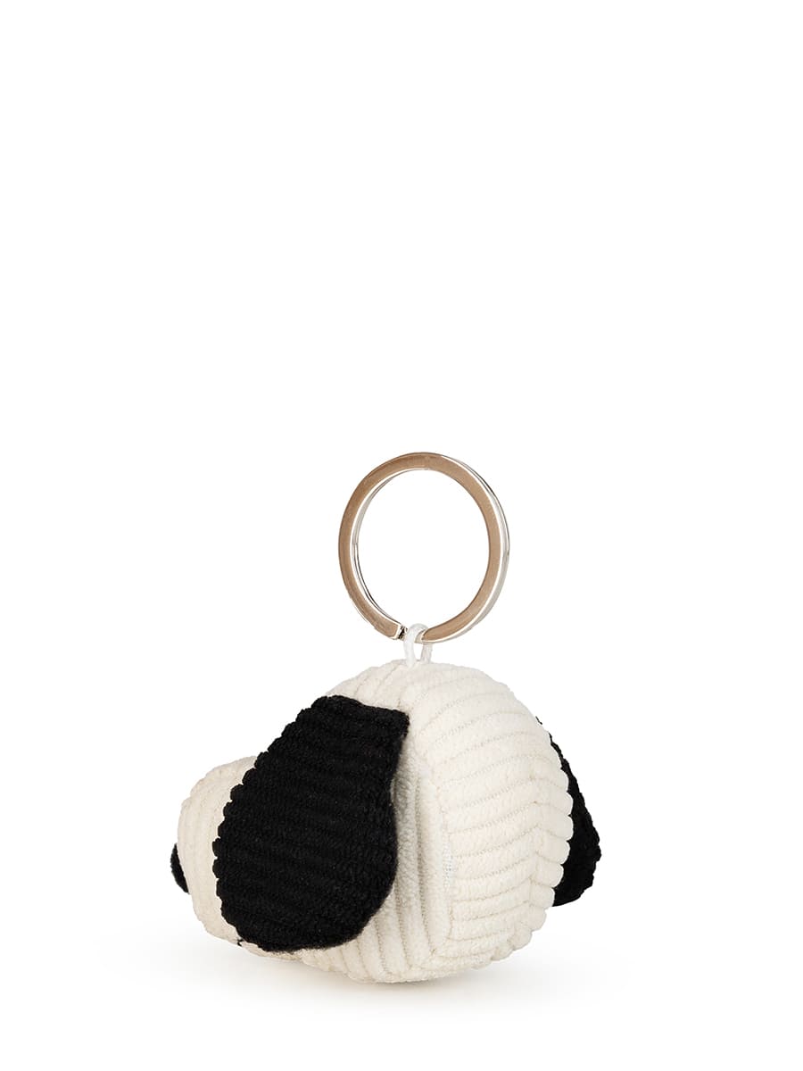 Snoopy Head Corduroy Cream keychain