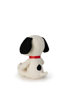 Snoopy Sitting Corduroy Cream 12cm