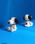 Snoopy Sitting Corduroy Cream 12cm