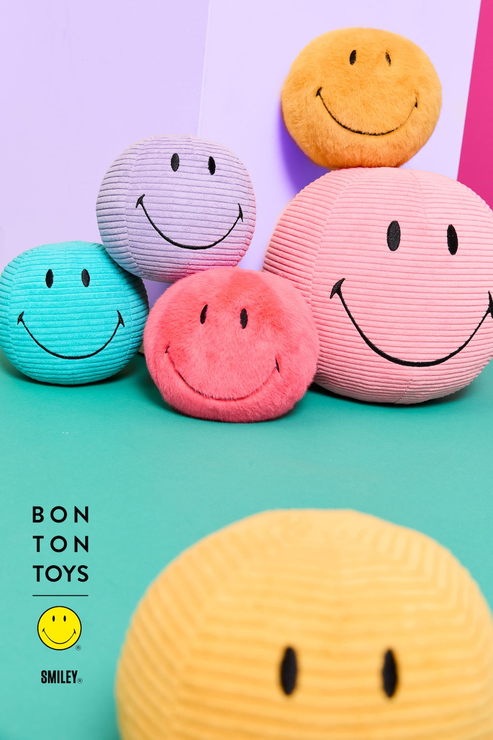 BON TON TOYS Smiley ECO Corduroy Dark Purple 13cm – Little Junior Co