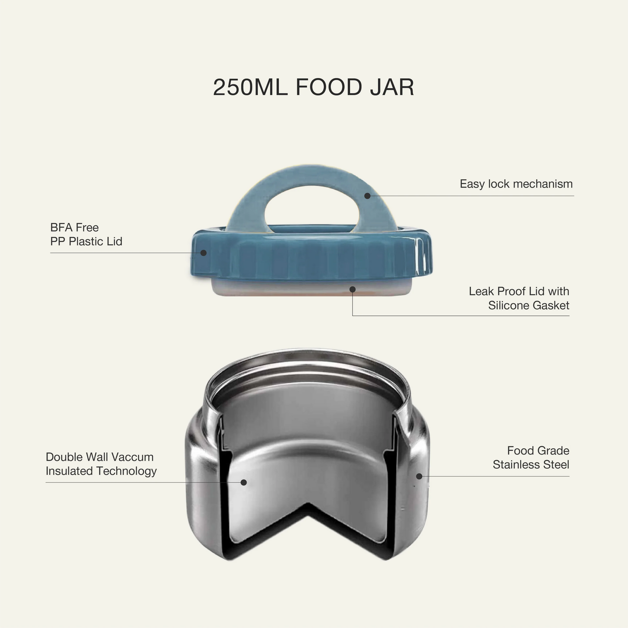 Stainless Steel Insulated Food Jar 