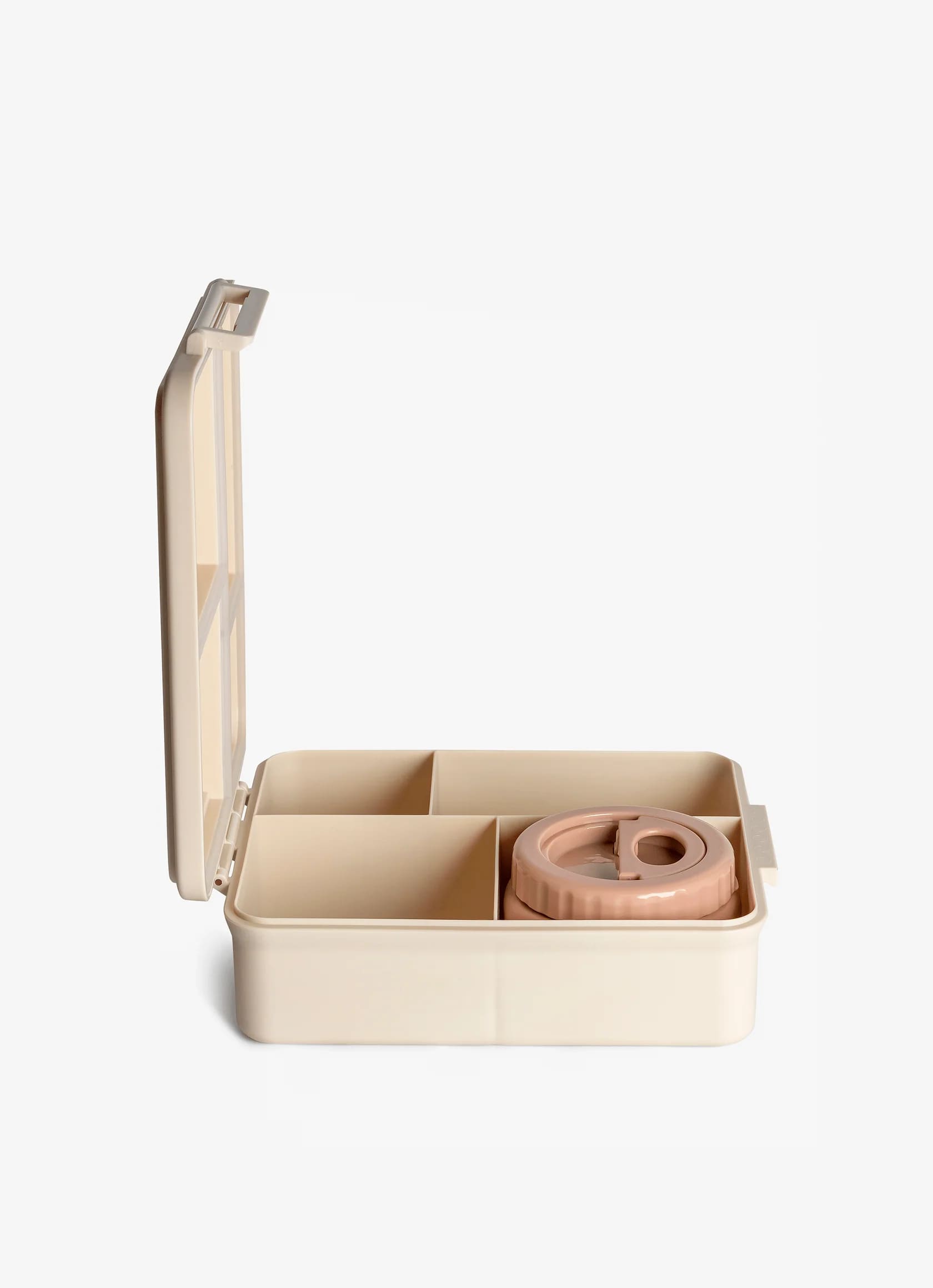 Citron Grand Lunch Box 4 Compartments with Insulated Food Jar - side