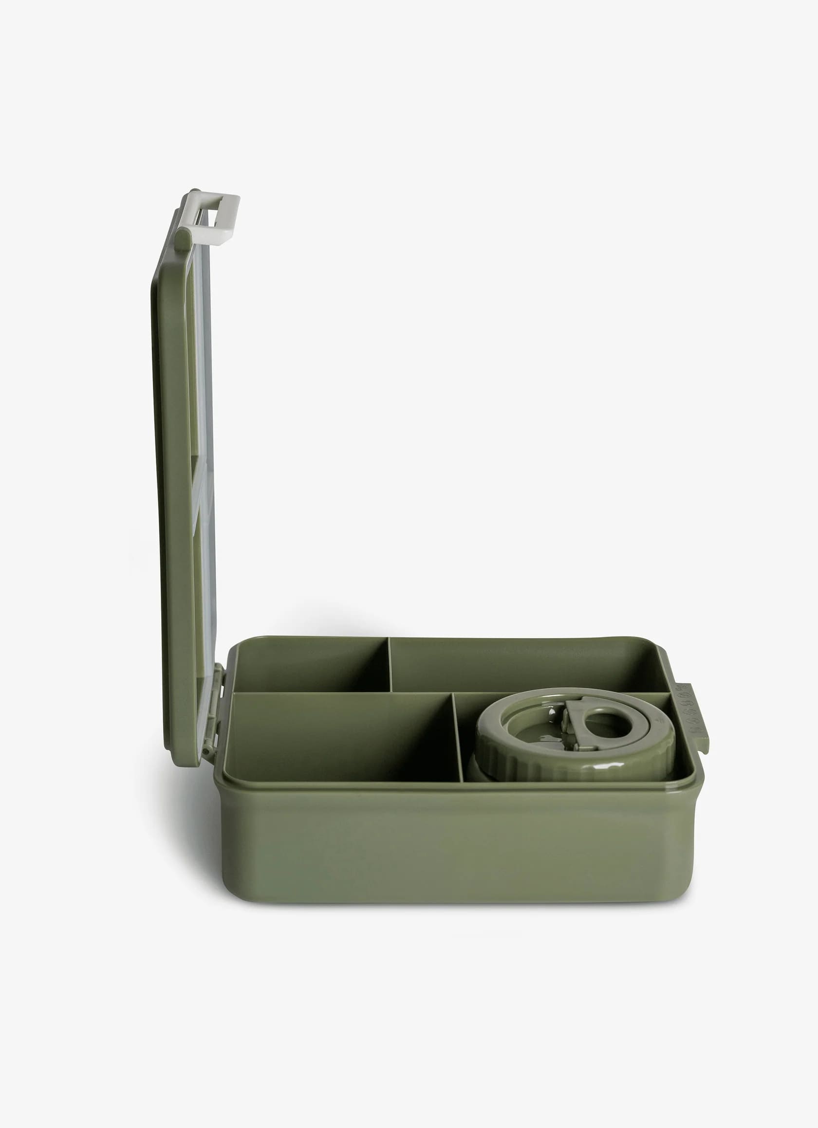 Citron Grand Lunch Box 4 Compartments with Insulated Food Jar - olive