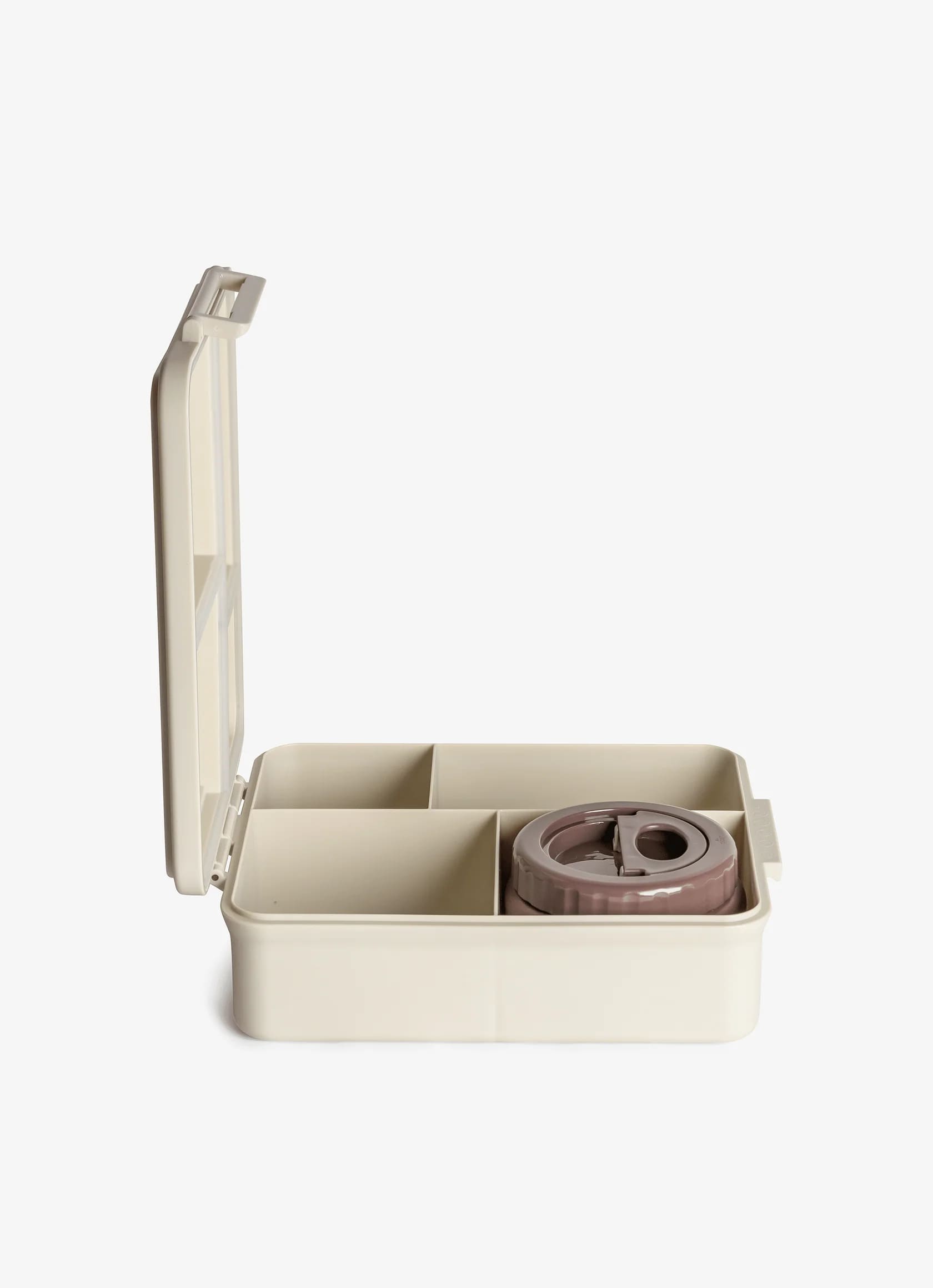 Citron Grand Lunch Box 4 Compartments with Insulated Food Jar side