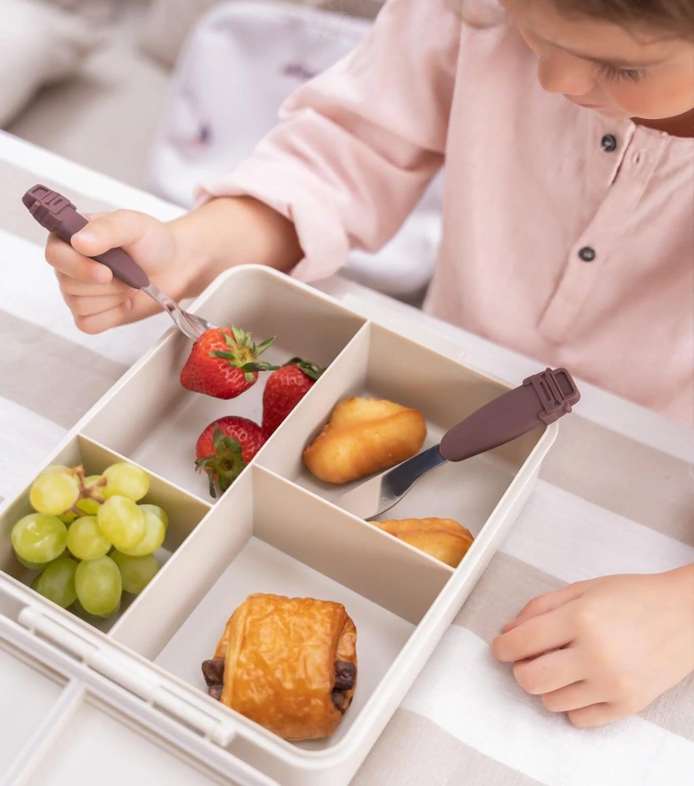 Citron Grand Lunch Box 4 Compartments with Insulated Food Jar school lunch