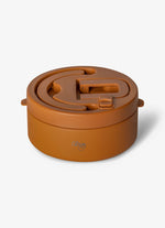 Load image into Gallery viewer, Citron Stainless Steel Insulated Food Jar large Caramel
