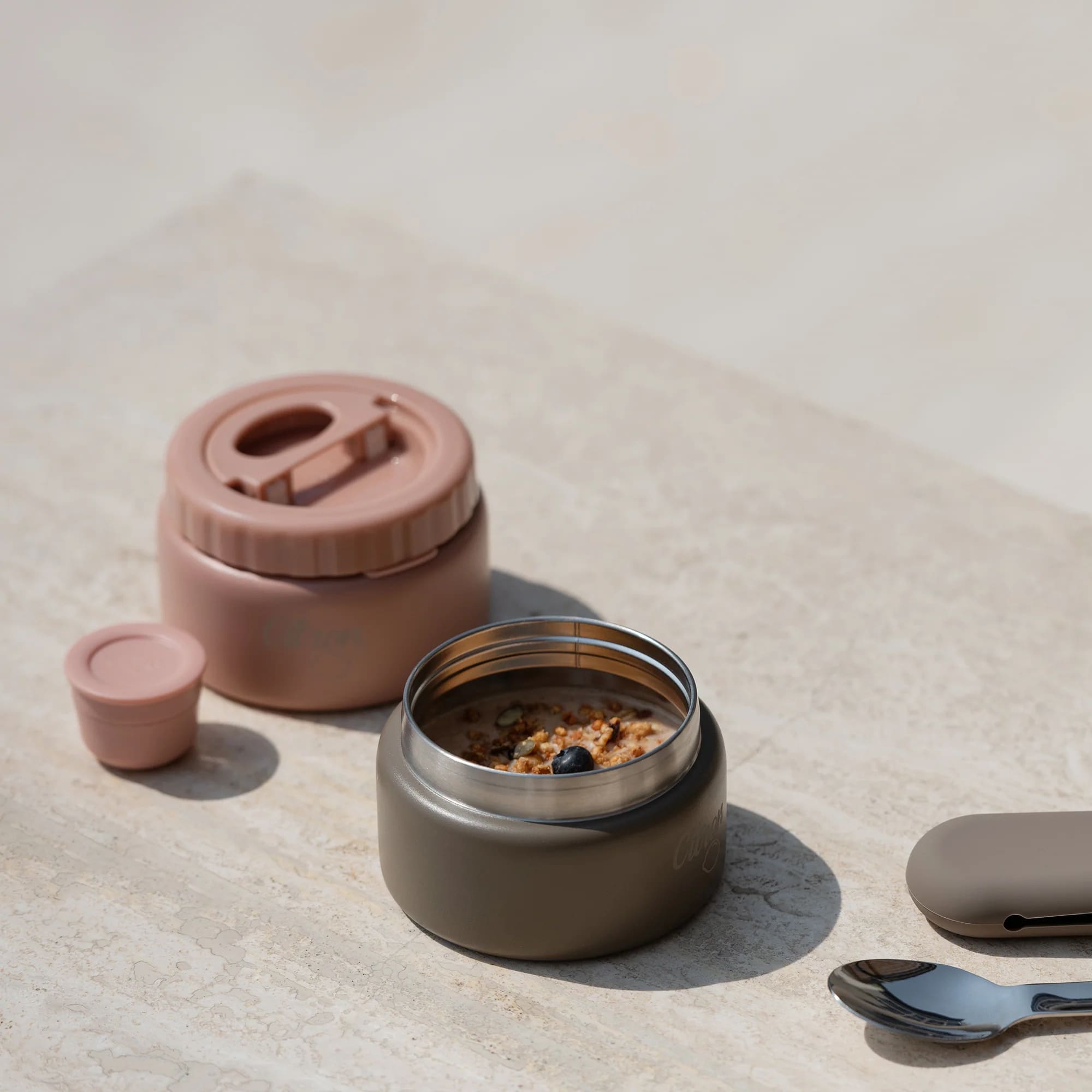 Citron Stainless Steel Insulated thermosBrown