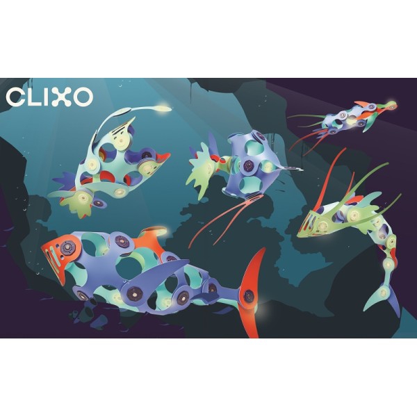Clixo Ocean Creatures Glow in the dark