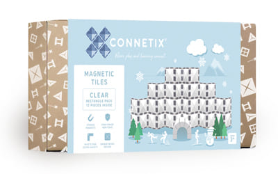 Connetix Magnetic Tiles Clear Rectangle Pack