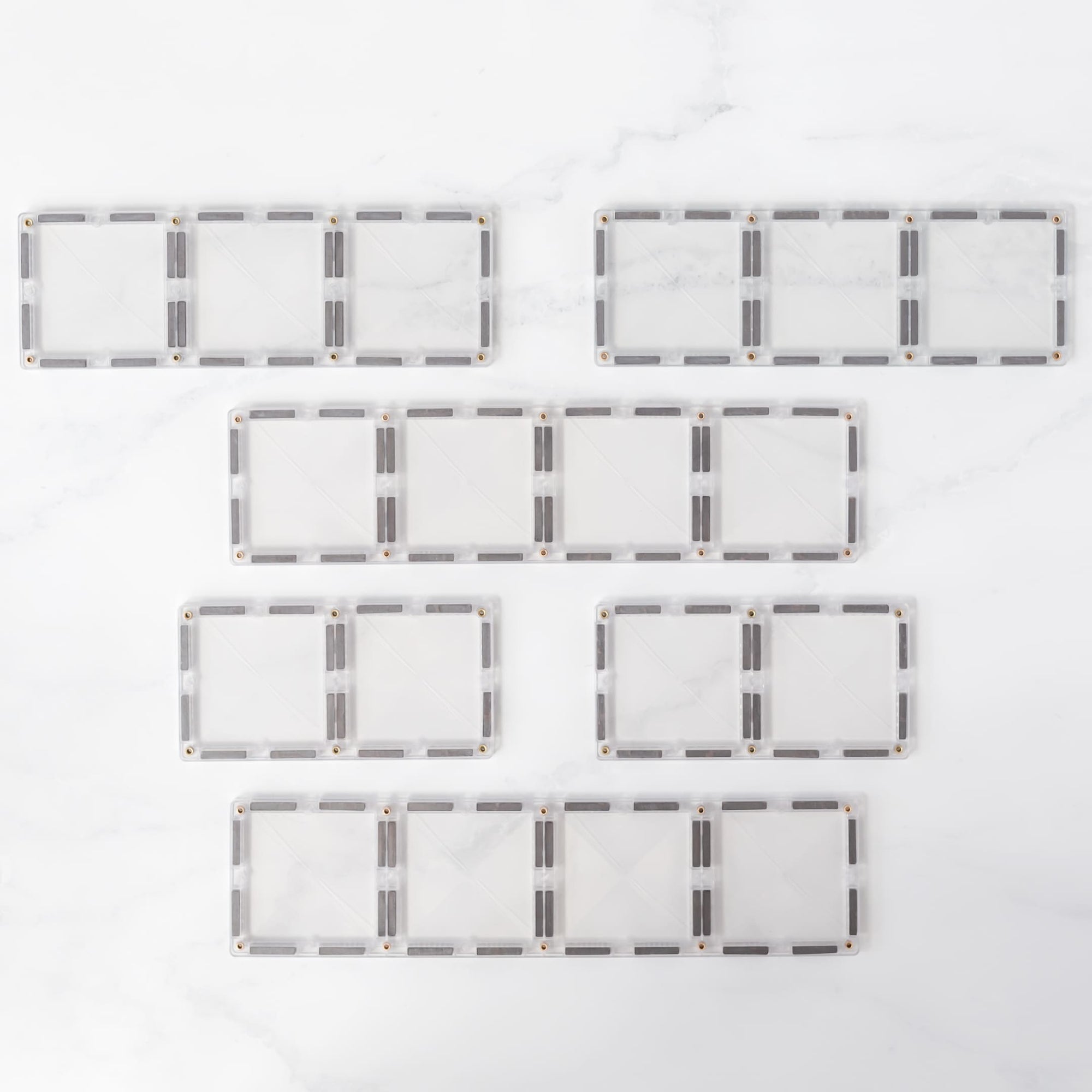 Connetix Magnetic Tiles Clear Rectangle Pack