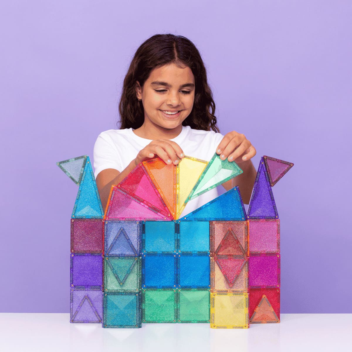 Connetix Magnetic Tiles Glitter Castle Pack 