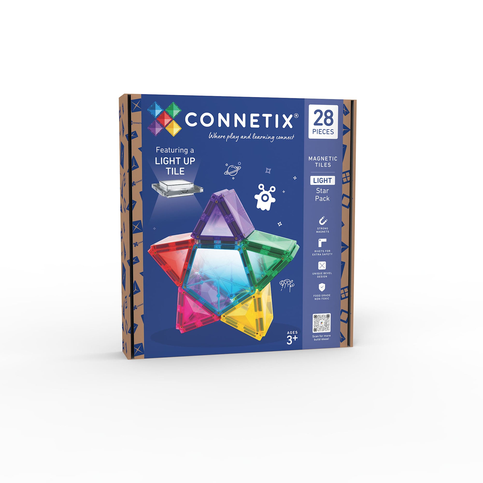 Connetix Magnetic Tiles Light Star Pack 28 pc