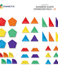 Connetix Magnetic Tiles Rainbow Shape Expansion Pack