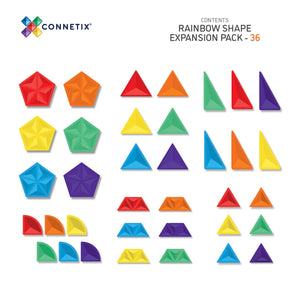 Connetix Magnetic Tiles Rainbow Shape Expansion Pack