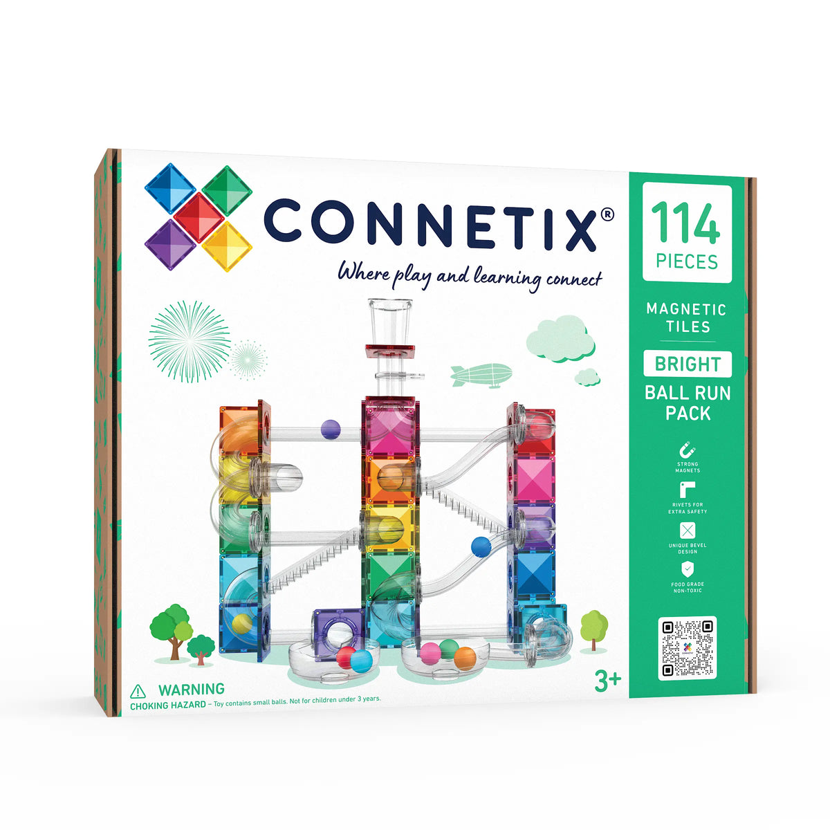 Connetix Tiles Bright Ball Run Pack 114 pc