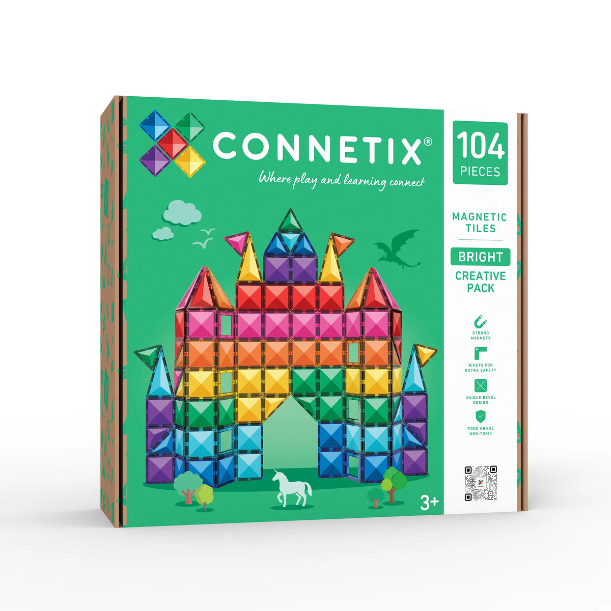 Connetix Tiles Bright Creative Pack 104 pc