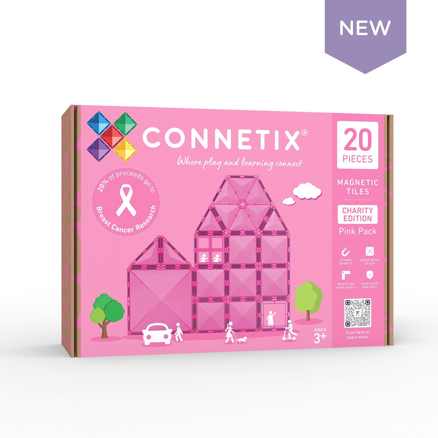 Connetix Tiles Charity Pack Pink