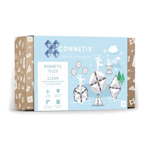 Connetix Magnetic Tiles Clear Shape Expansion Pack 24 pc