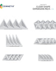 Connetix Magnetic Tiles Clear Shape Expansion Pack 24 pc