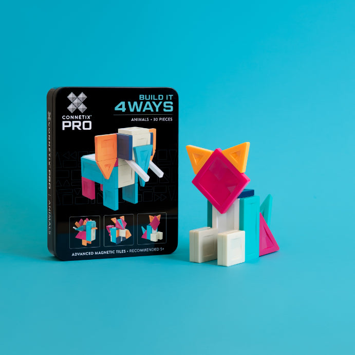 Connetix Tiles PRO Build It 4 Ways Animals Pack 30 pc