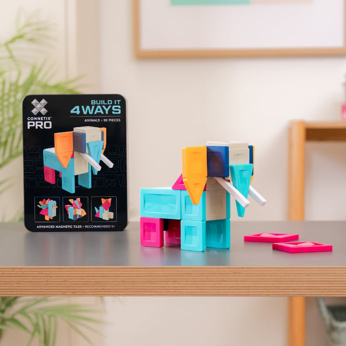 Connetix Tiles PRO Build It 4 Ways Animals Pack 30 pc