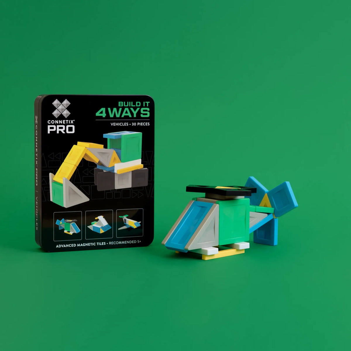 Connetix Tiles PRO Build It 4 Ways Vehicles Pack 30 pc