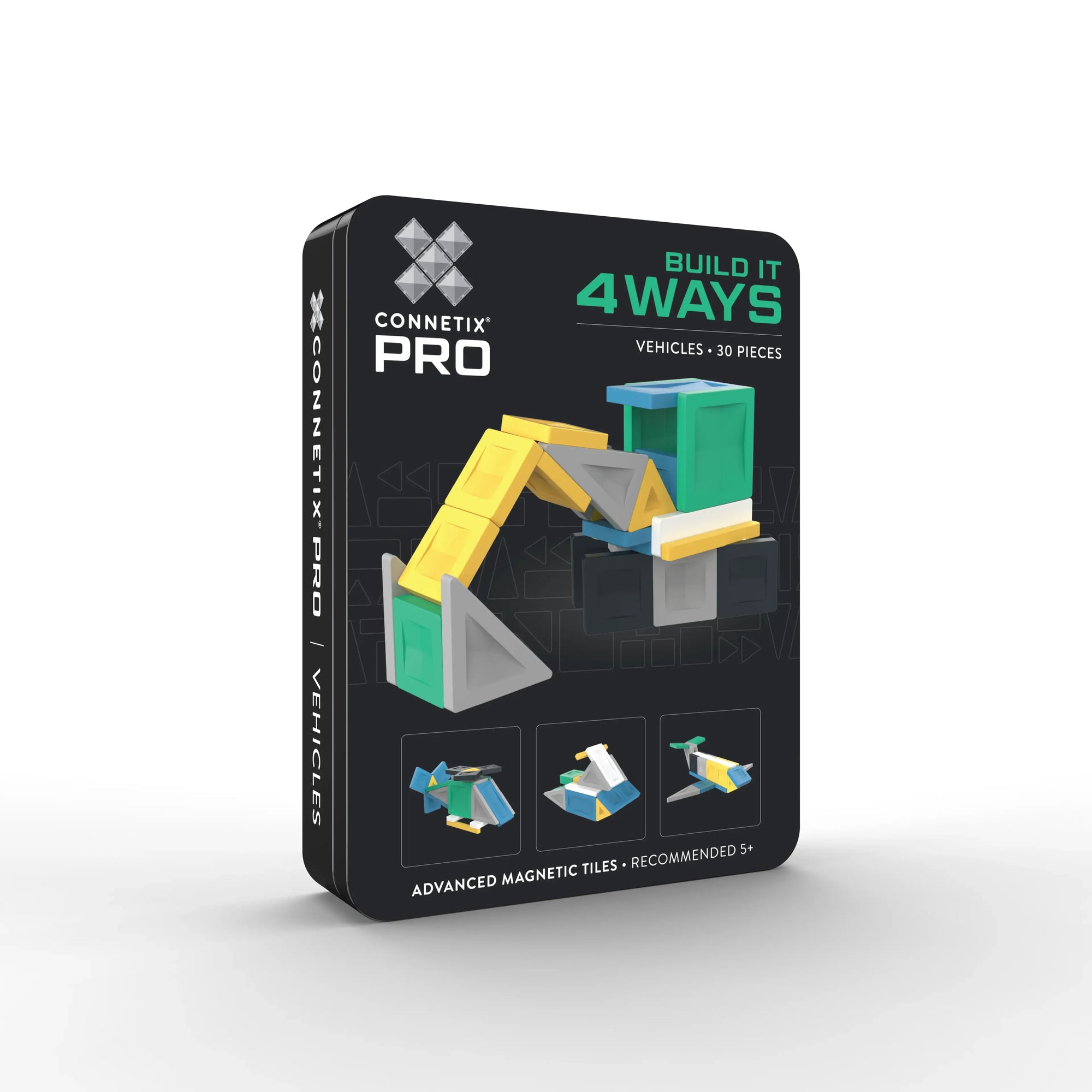 Connetix Tiles PRO Build It 4 Ways Vehicles Pack 30 pc
