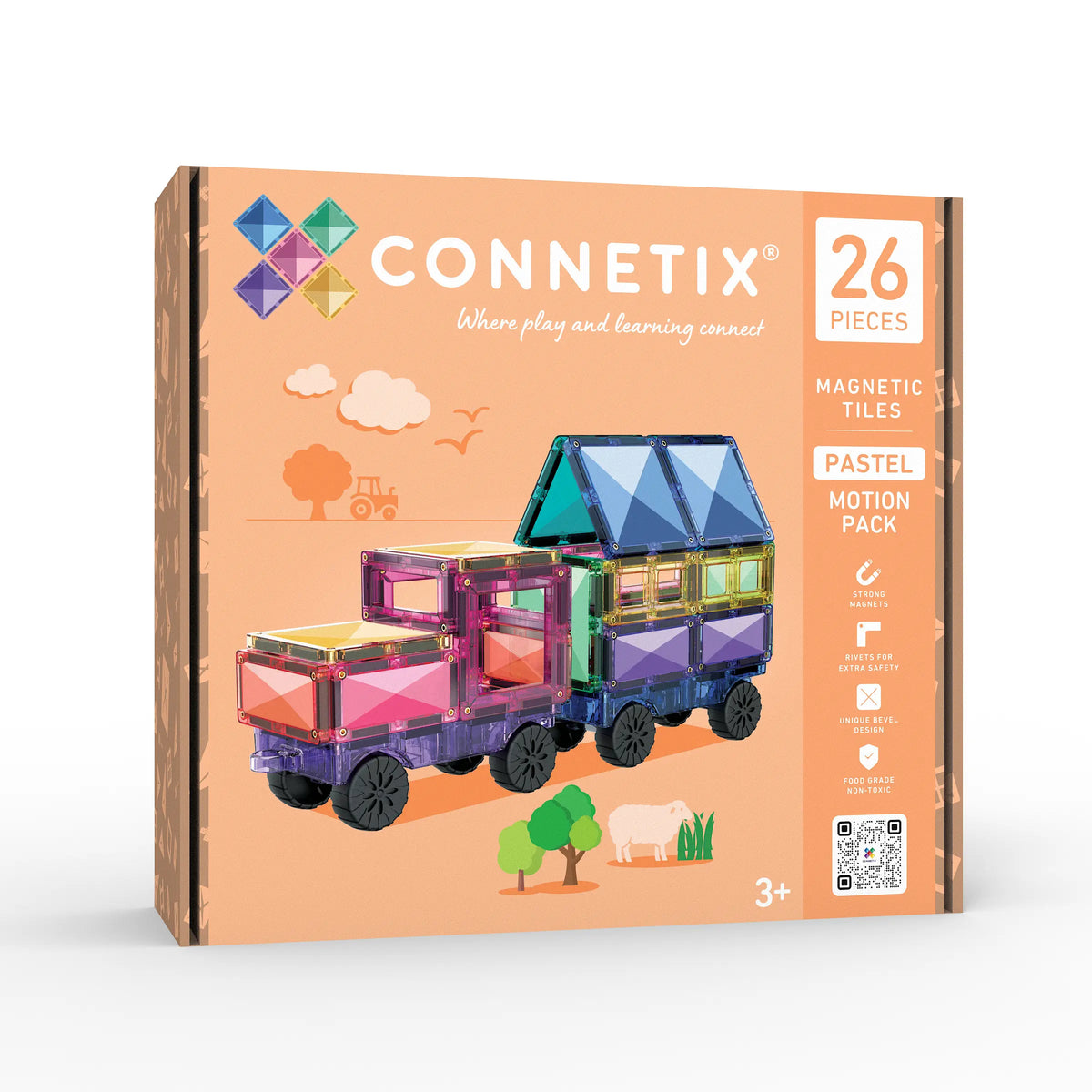 Connetix Tiles Pastel Motion Pack 26 pc