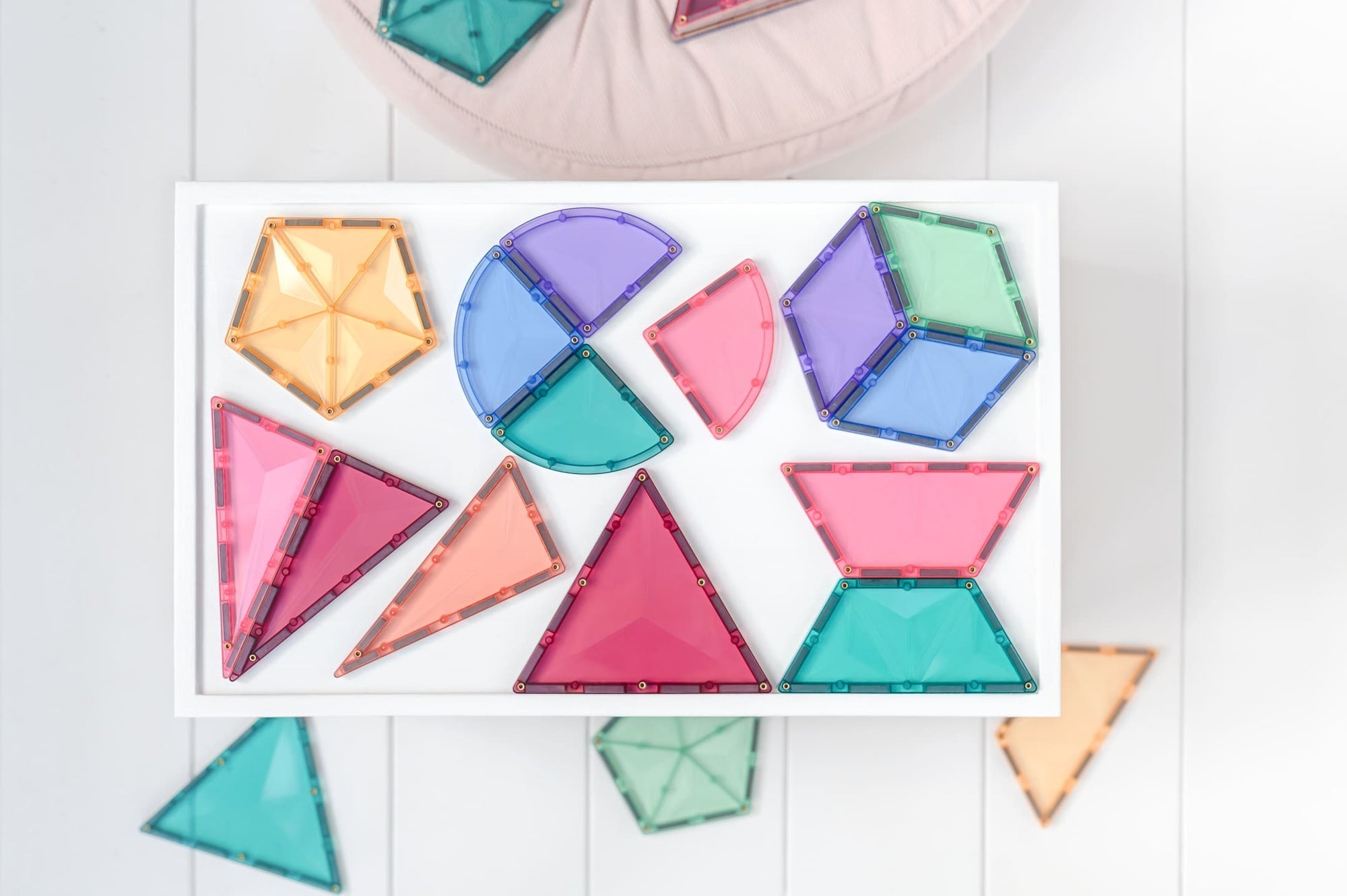 Connetix Magnetic Tiles Pastel Shape Expansion Pack