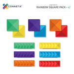 Load image into Gallery viewer, Connetix Magnetic Tiles Rainbow Square Pack 42 pc
