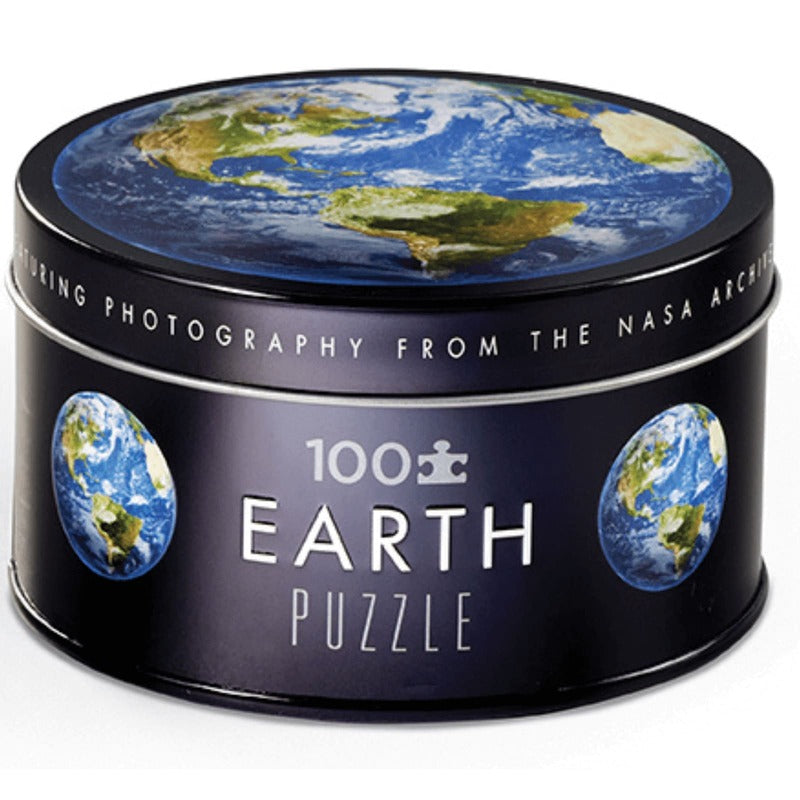 Crocodile Creek Tin Space Puzzle Earth