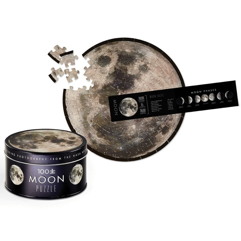 Crocodile Creek Tin Space Puzzle Moon