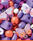 Djeco Colourful Butterfly Wooden Beads