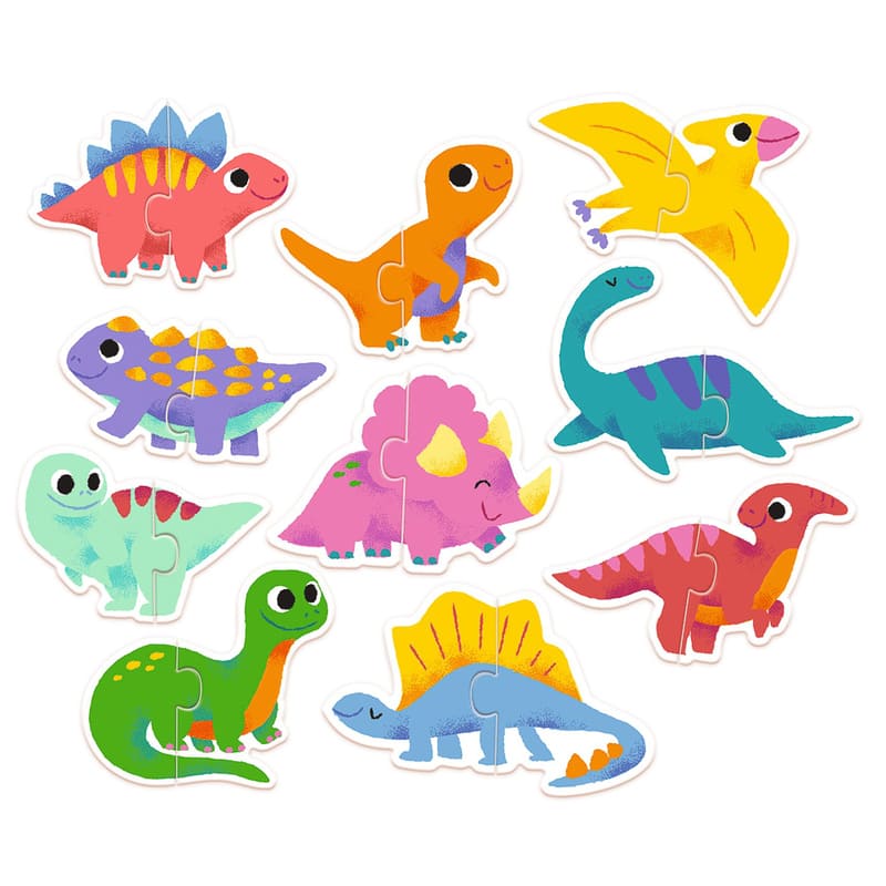 Djeco Duo Dinosaur 20pc Puzzle