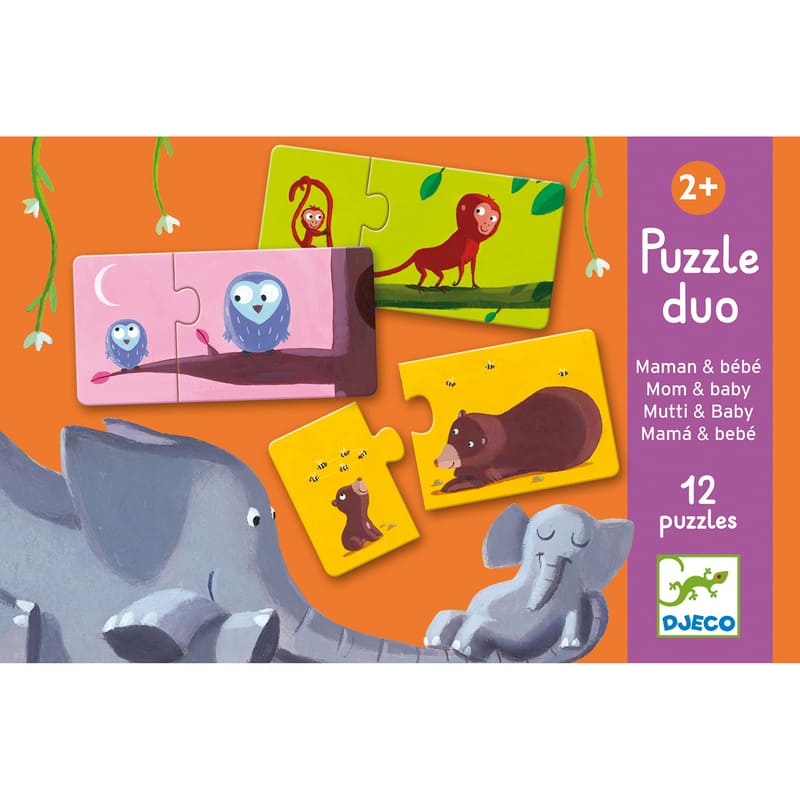 Duo Mum & Baby Puzzle 24pc