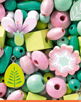 Djeco Leaves and Flowers Wooden Beads