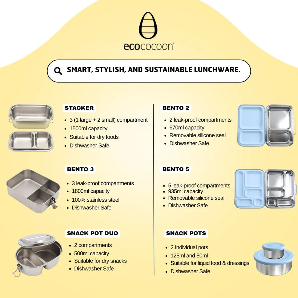 Ecococoon Stainless Steel Bento Lunchbox